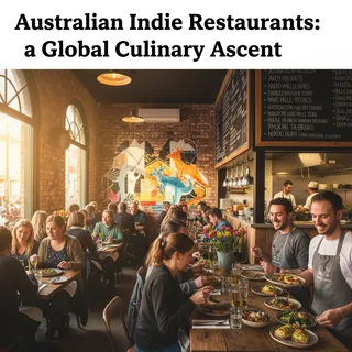 A lifestyle photograph illustrating Australian Indie Restaurants: A Global Culinary Ascent