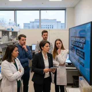 University of Ottawa researchers discussing a research funding announcement with upcoming deadlines.