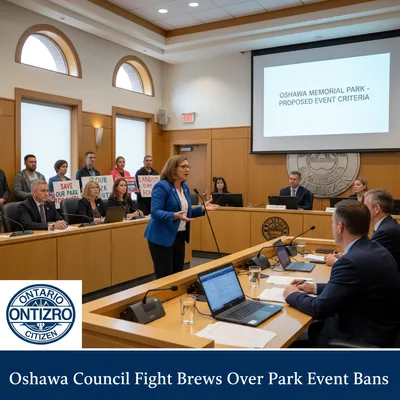 Oshawa council fight brews over Memorial Park event bans — Ontario Citizen