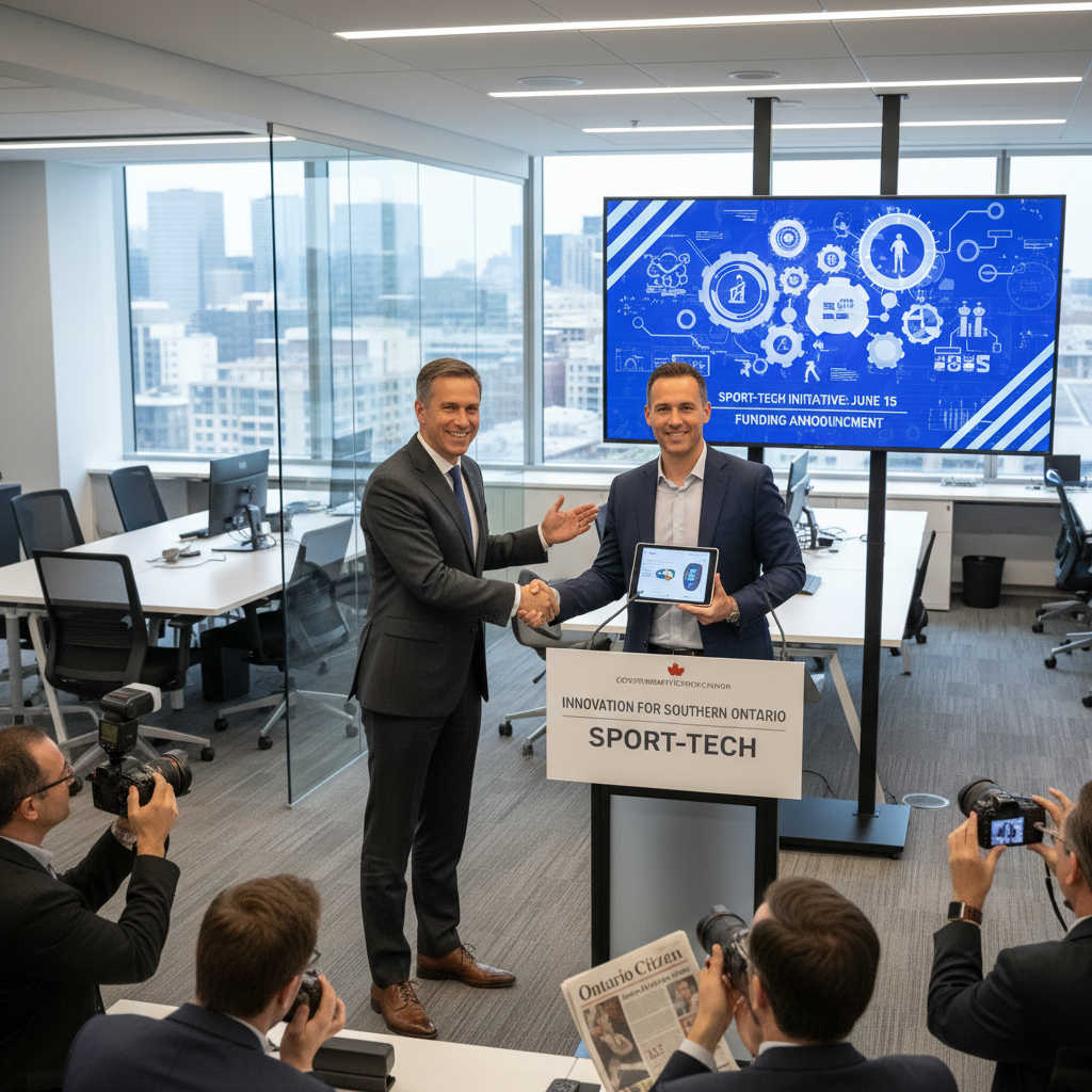 A business news photograph from Ontario Citizen