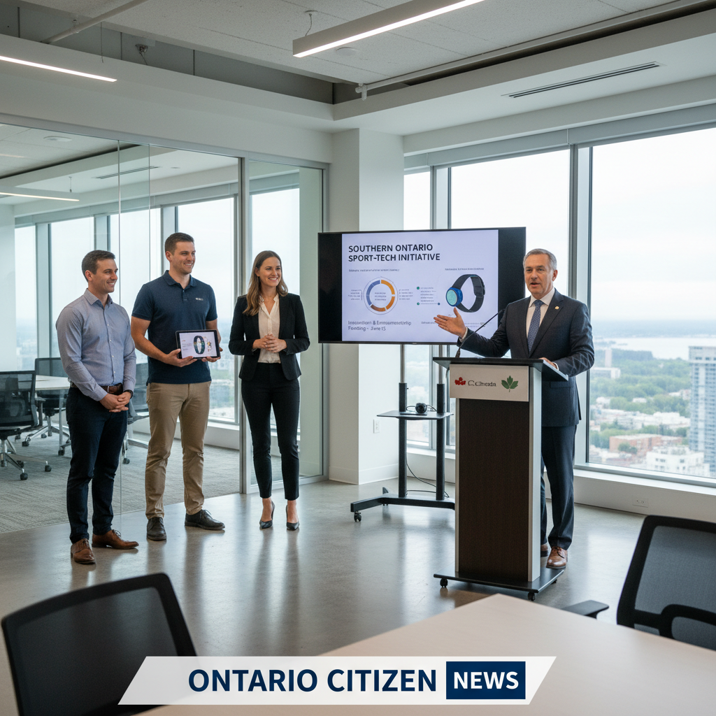 A business news photograph from Ontario Citizen
