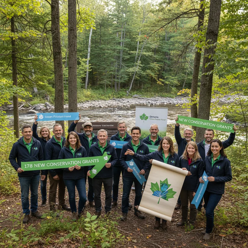 178 new conservation grants available for Ontario non-profits and small businesses for habitat protection and climate change initiatives.