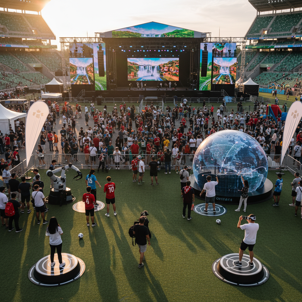 Ontario government opens interactive fan experience at FIFA Fan Festival in Toronto.