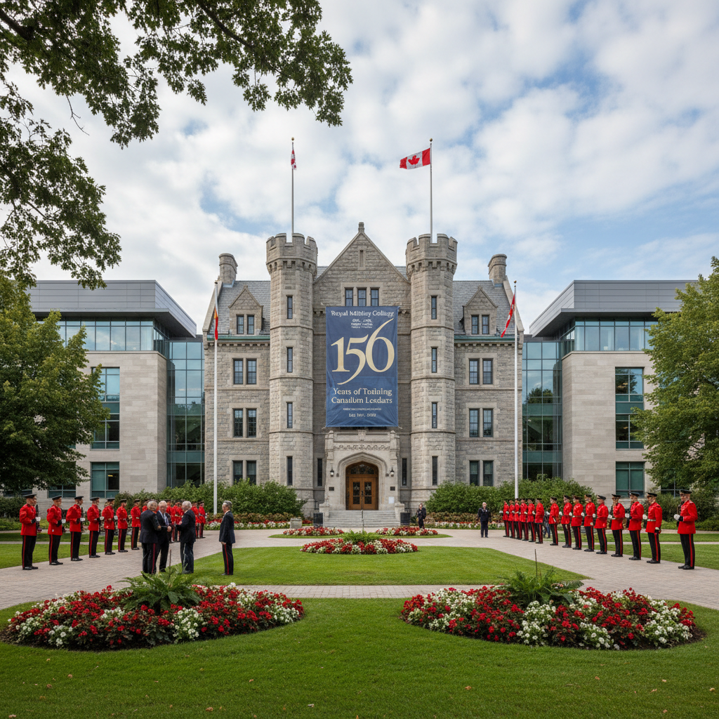 Royal Military College of Canada in Kingston, a historic institution, on its 150th anniversary celebration.
